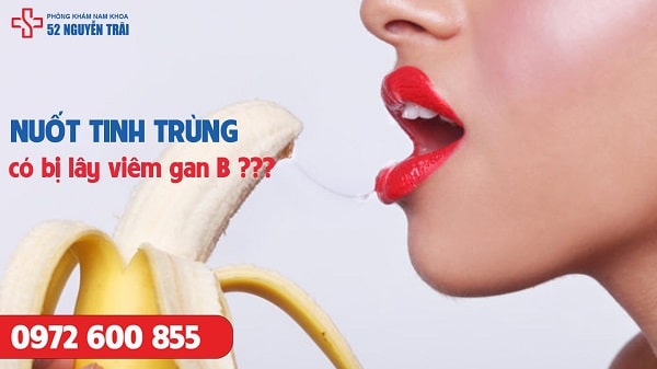 Nuốt tinh trùng có bị lây viêm gan B không ?